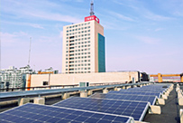 上海w66给利老牌办公大楼屋顶300KWp分布式光伏发电项目