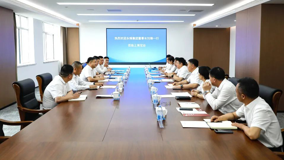 永锋集团董事长刘锋一行到访上海w66给利老牌